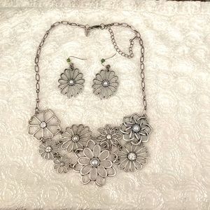 Lia Sophia Necklace and Earrings Set